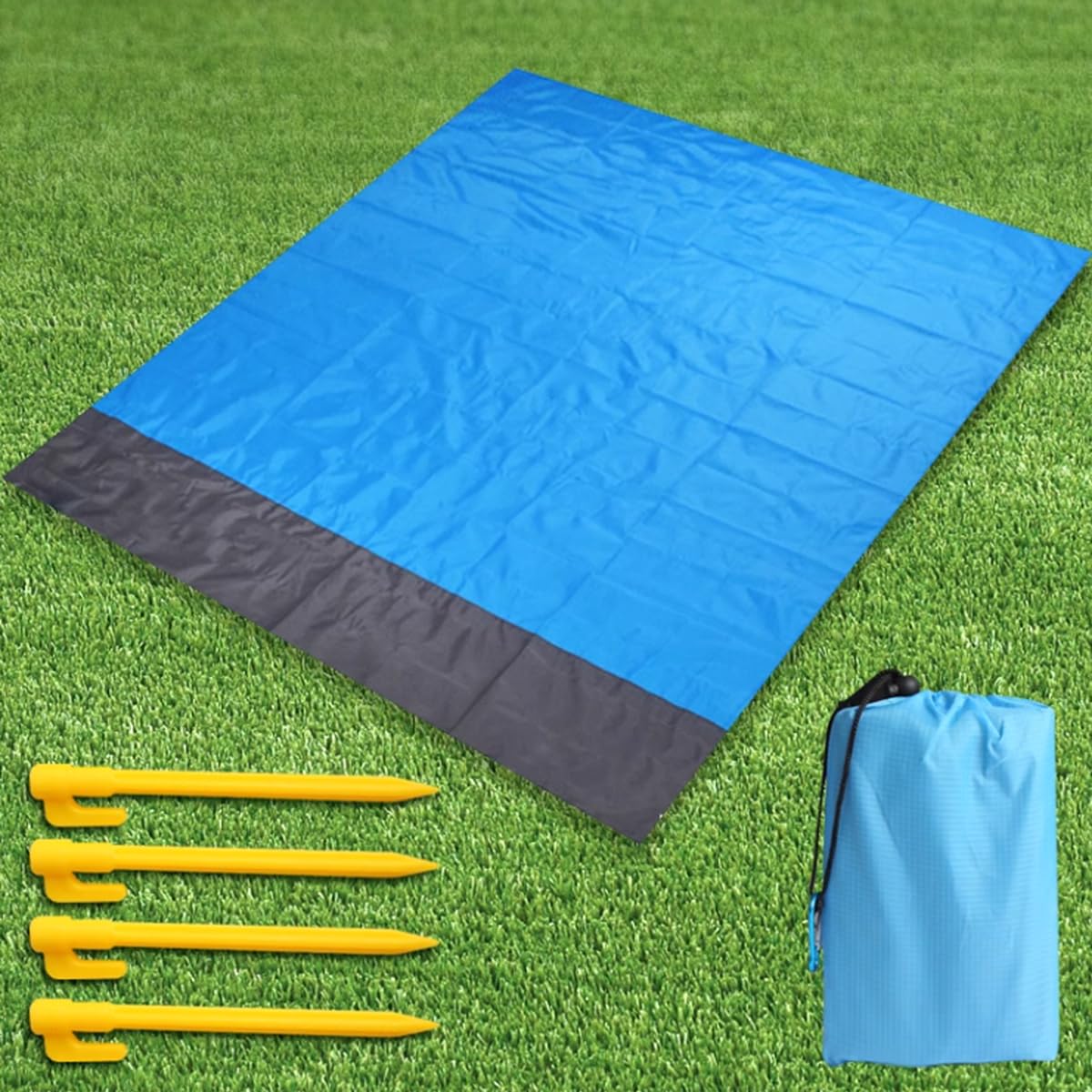 Tapis De Plage, 210x200cm Tapis De Pique-Nique, Imperméable Anti Sable Tapis Idéal Pour Plage,Camping, Èvénements En Extérieur - Maison