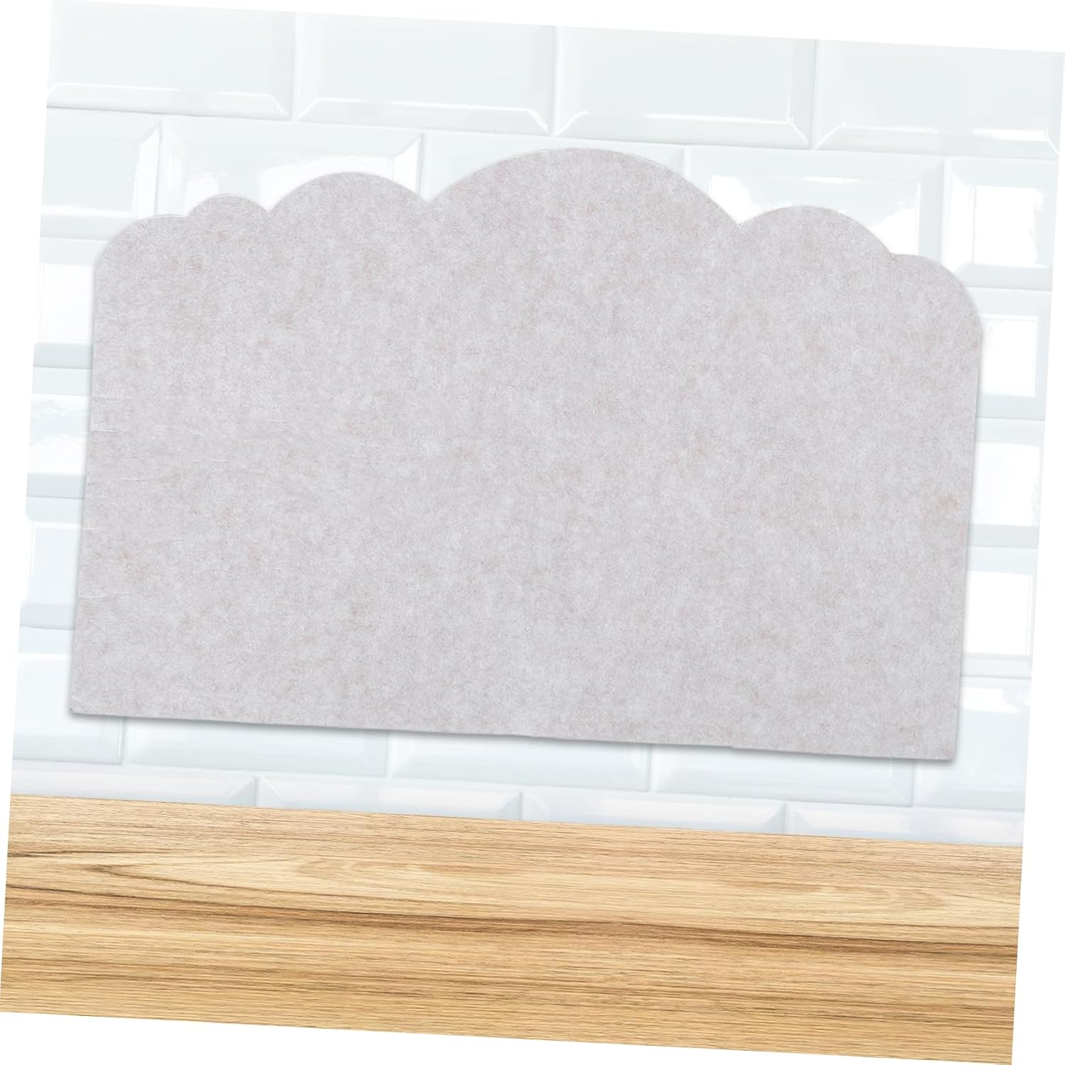 Holibanna Self-Adhesive Felt Photo Display Board Modern Decorative Memo Board for Wall Art Sturdy and Removable Felt Bulletin for Home Organization Light Camel