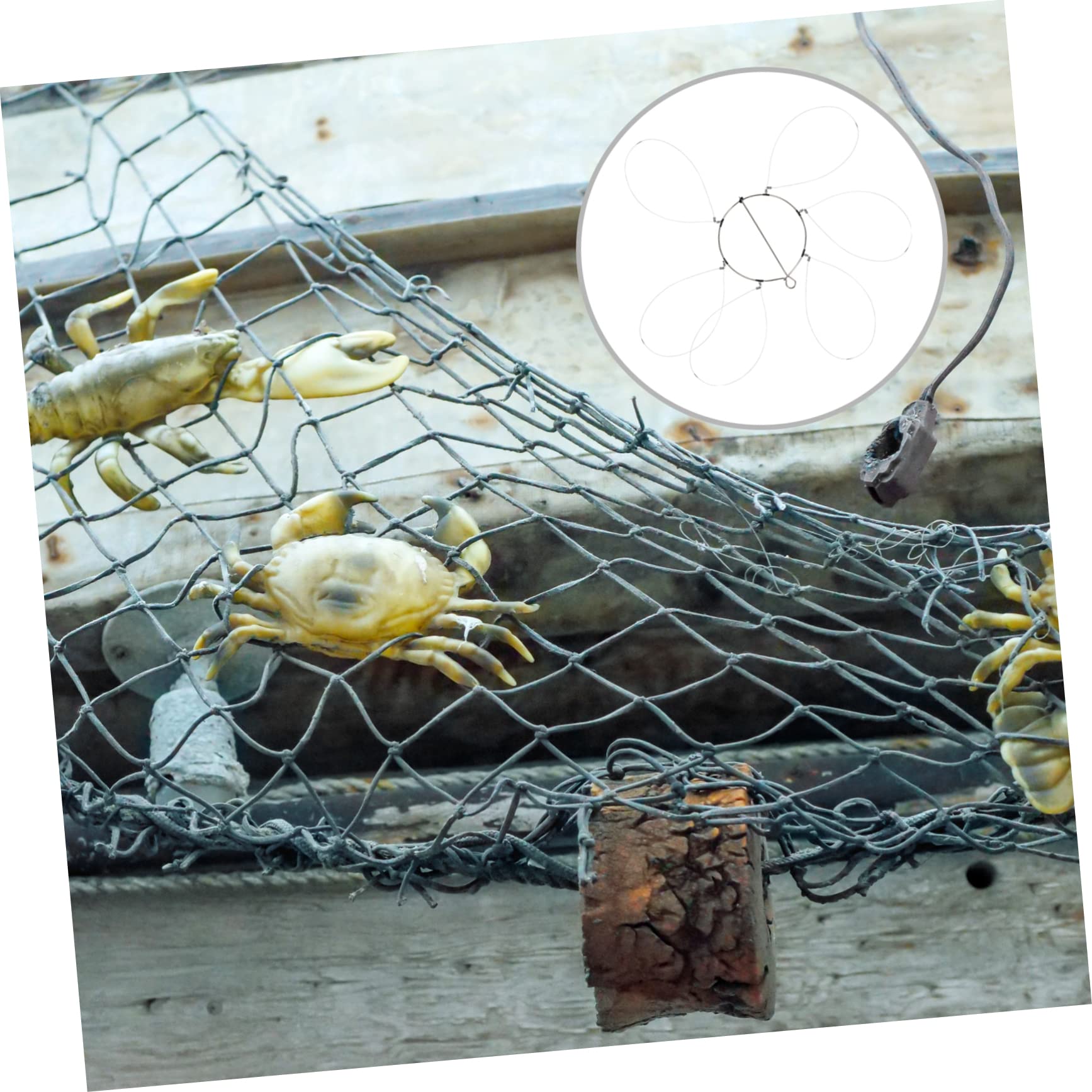 Toyvian Boucles De Série pour Pièges À Crabes Boucles De Pêche Crabe Cercle De Pêche Crabe Anneaux Métalliques pour Pièges À Crabes Boucles Métalliques pour Pièges À Crabes