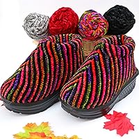 Vista 6 de Hilado de felpilla de terciopelo para manualidades, hilo para tejer a mano, suave, cálido, esponjoso, chal para bricolaje, bufanda, sombrero