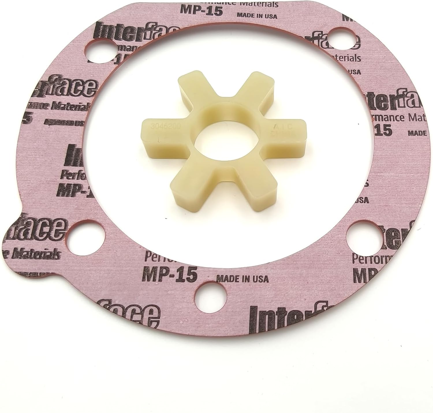 Fuel Pump Coupling Spider & Gasket 3046200 4026171 Compatible for Cummins 855 N14 M11 ISM Engine