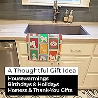 Vista 4 de Caroline's Treasures MLM1106KTWL Lots of Bichon Frise - Toalla de cocina para invitados, toalla de baño decorativa para cara, té, paño de cocina