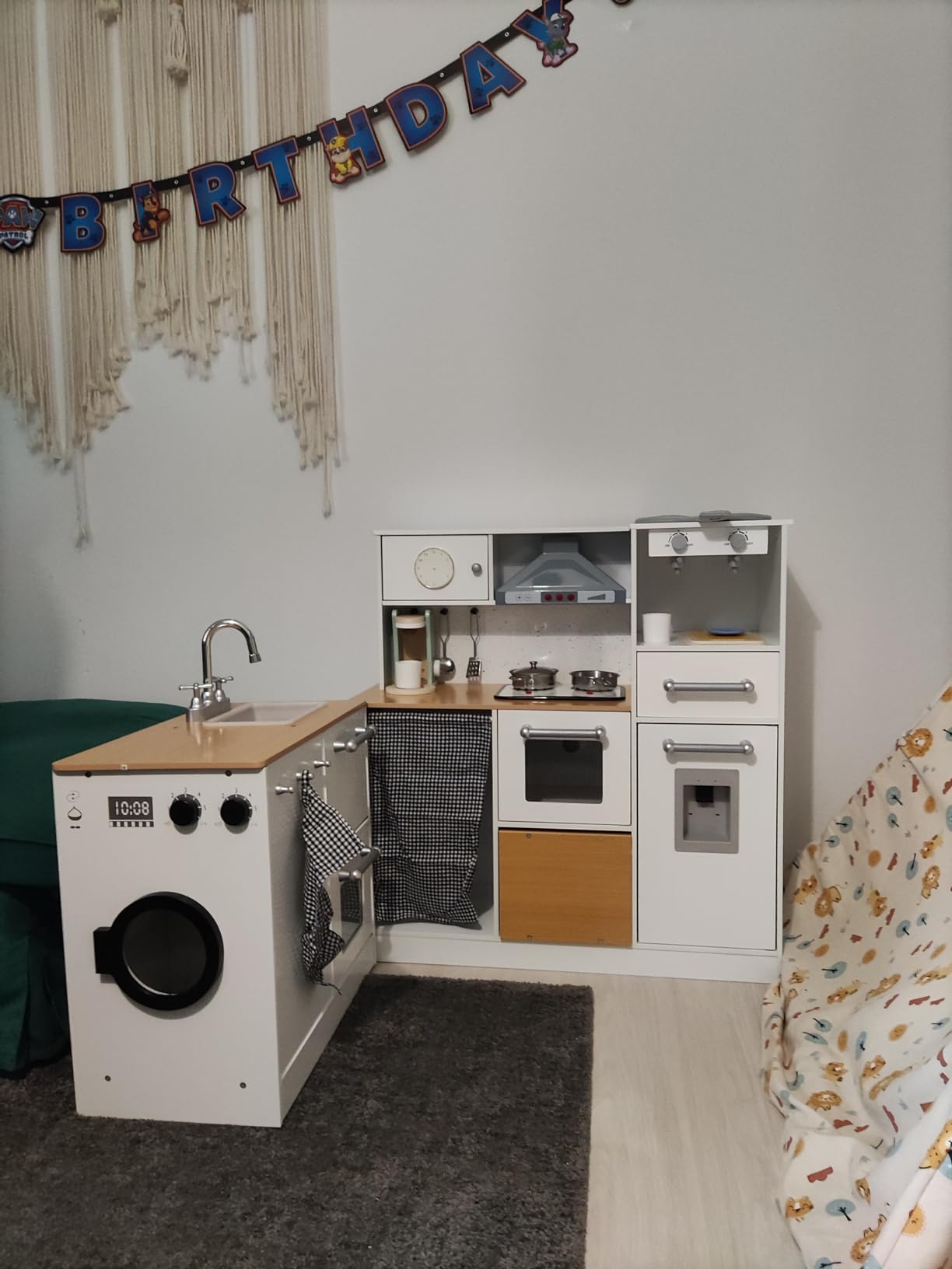 DREAMADE Kinderküche 67-teilig - Mit Dampf & Wasserzirkulation Blau