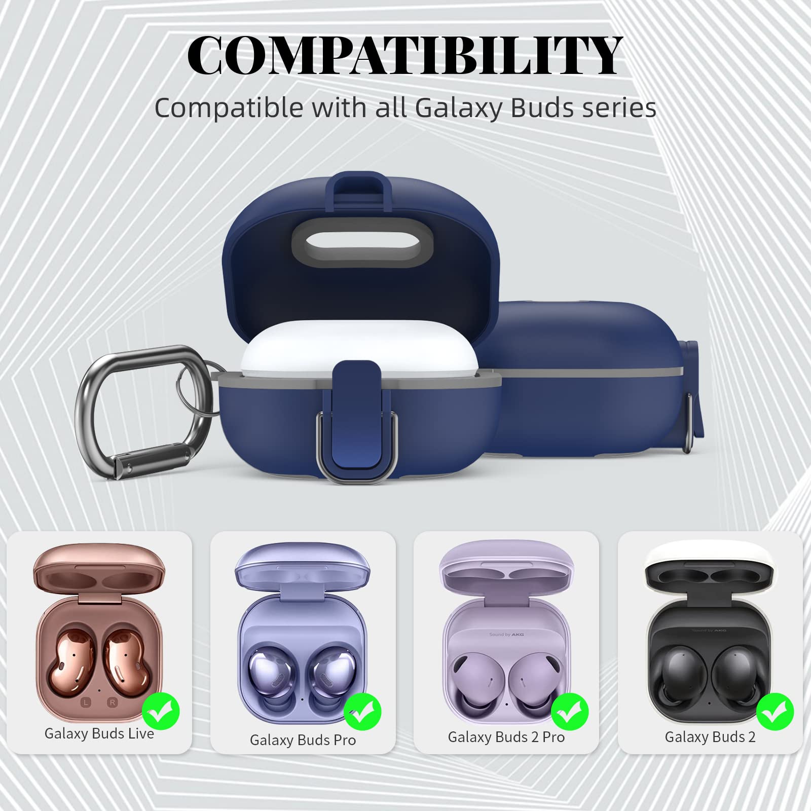 Amazon | WOFRO セキュアロックケース Samsung Galaxy Buds 2