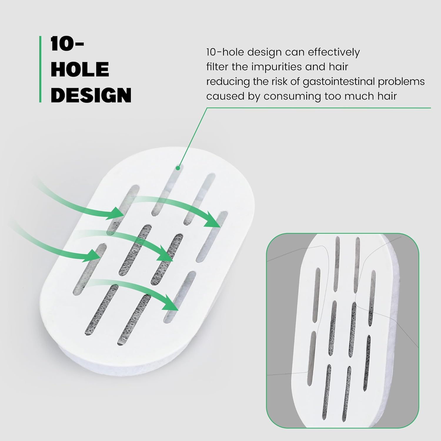 DOOOB Cat Water Fountain Filters, 24 Pack Cat Fountain Filter, Cat Fountain Replacement Filters for DOOOB Stainless Steel Cat Water Fountain, Pet Water Fountain Filters (12 Filters & 12 Sponges) - Image 3