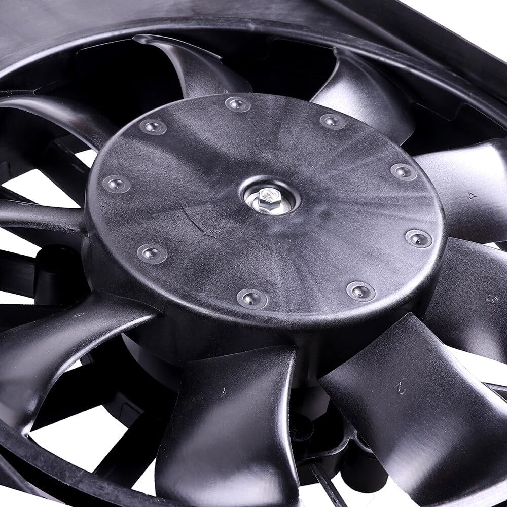 Radiator Electric Cooling Fan 12V Engine Slim Fan Fits for 2004-2012 for Chevy Malibu, 2005-2010 for Pontiac G6