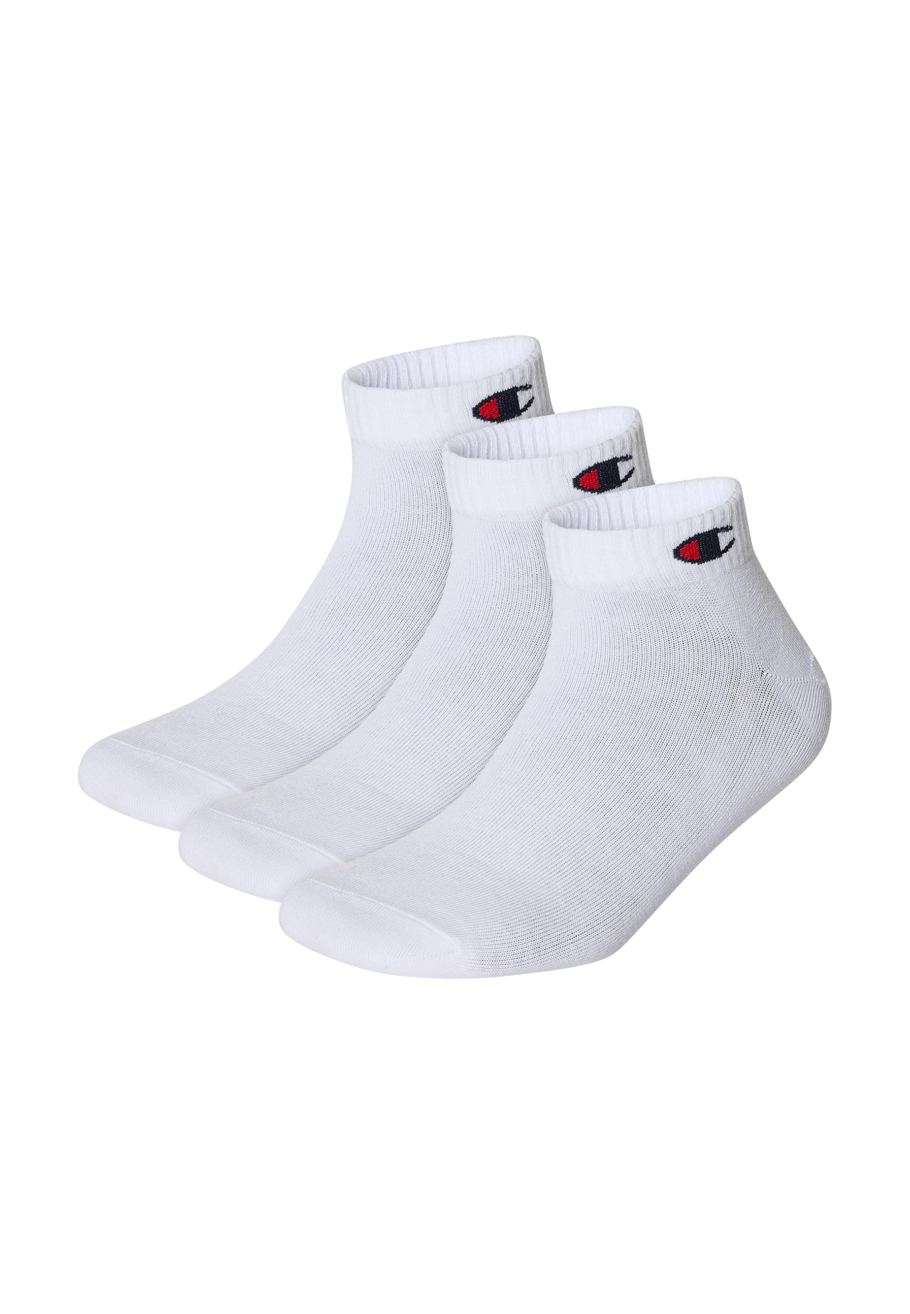 Champion Unisex 3-Pack Socks, Quarter, Navy Blue