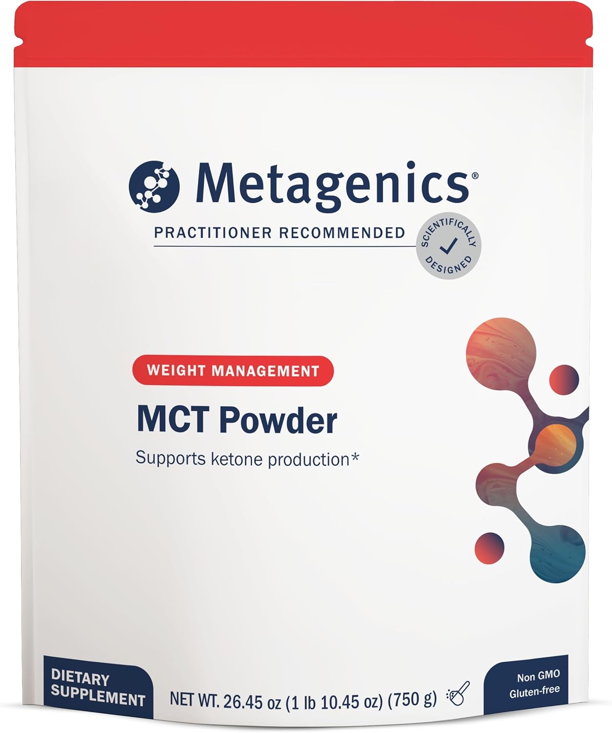 Metagenics MCT Powder - 10 g Medium‑Chain Triglycerides from Coconut per Serving* - Supports Energy, Satiety & Keto‑Friendly Fuel* - Unflavored, Mixes Easily - Non‑GMO, Gluten‑Free - Powder