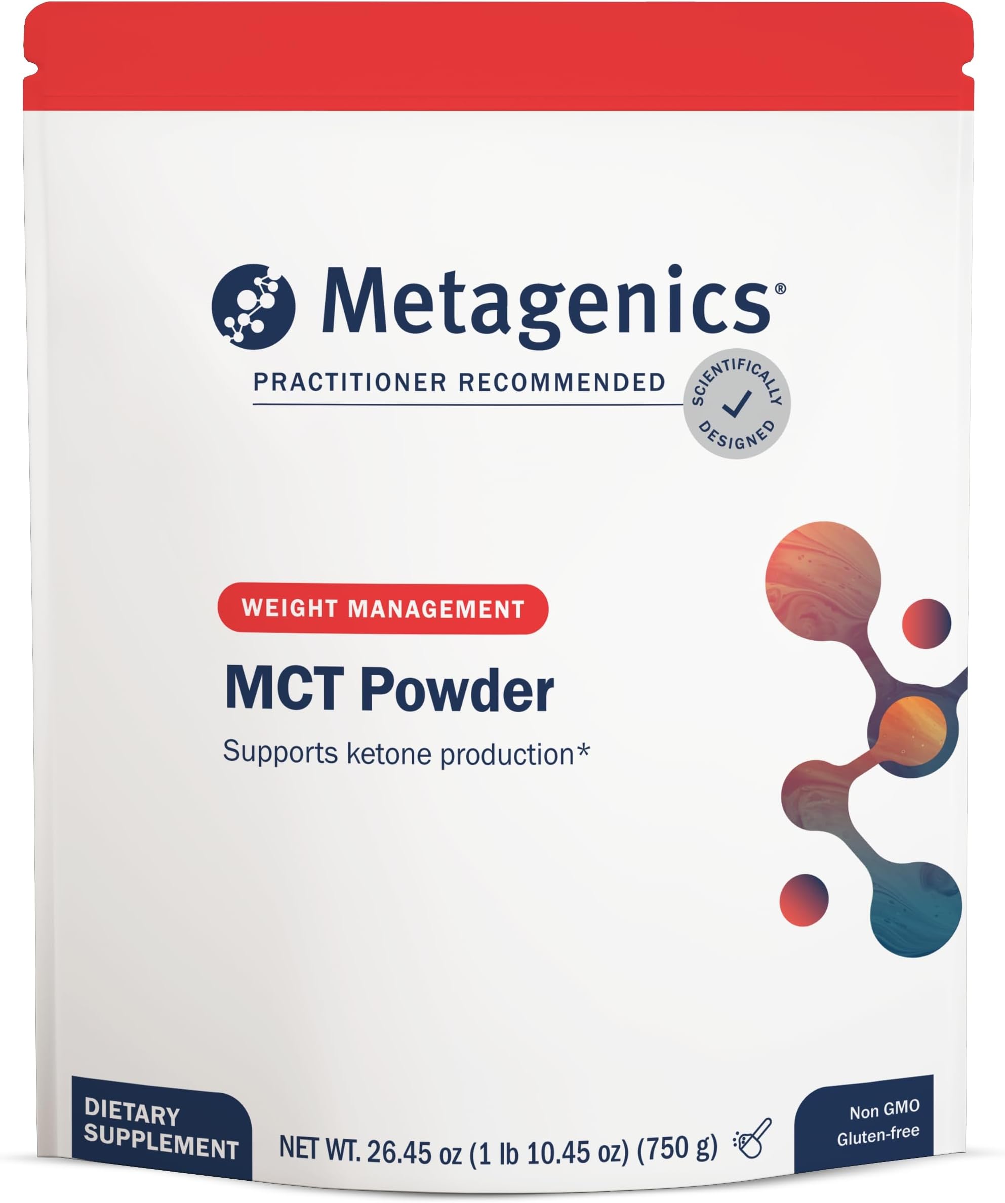 Metagenics MCT Powder - 10 g Medium‑Chain Triglycerides from Coconut per Serving* - Supports Energy, Satiety & Keto‑Friendly Fuel* - Unflavored, Mixes Easily - Non‑GMO, Gluten‑Free - Powder