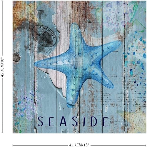 Miniatura 3 de Calcomanías de vinilo para pared, diseño náutico de playa, océano, estrella de mar subacuática, murales positivos, arte de pared, pintura costera,