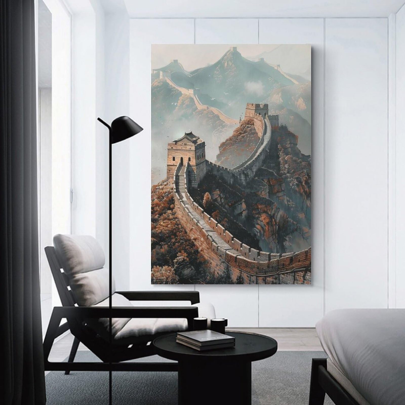 Junmoney Great Wall Majesty Wall Art Print 24x36inch(60x90cm), for Art Walls, Layered Displays Or Homes, Wall Decor Suited to Curated Displays