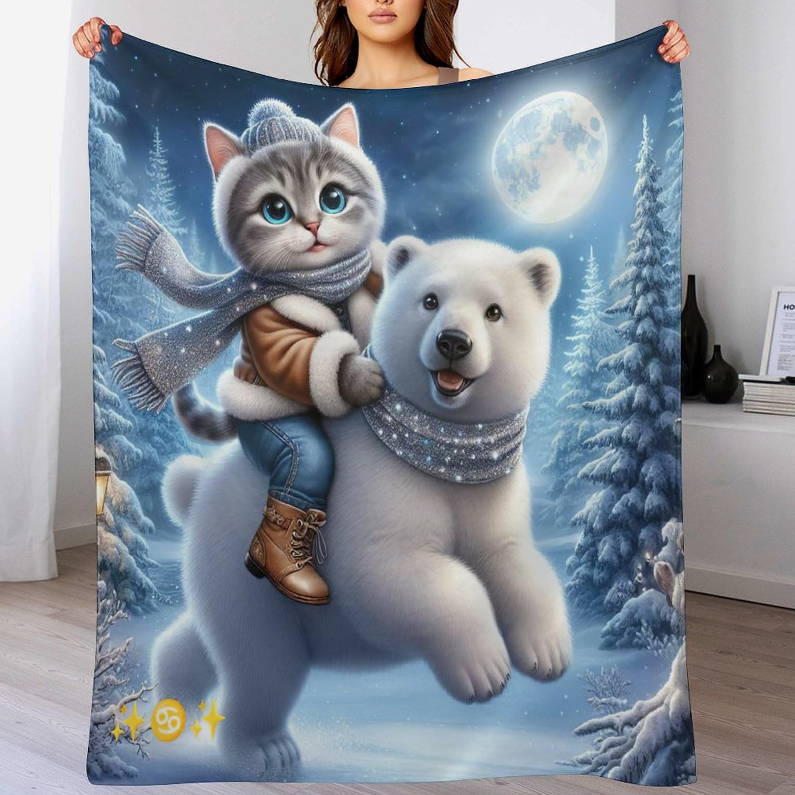 Manta de franela polar manta para sofa grande extrasuave de oso
