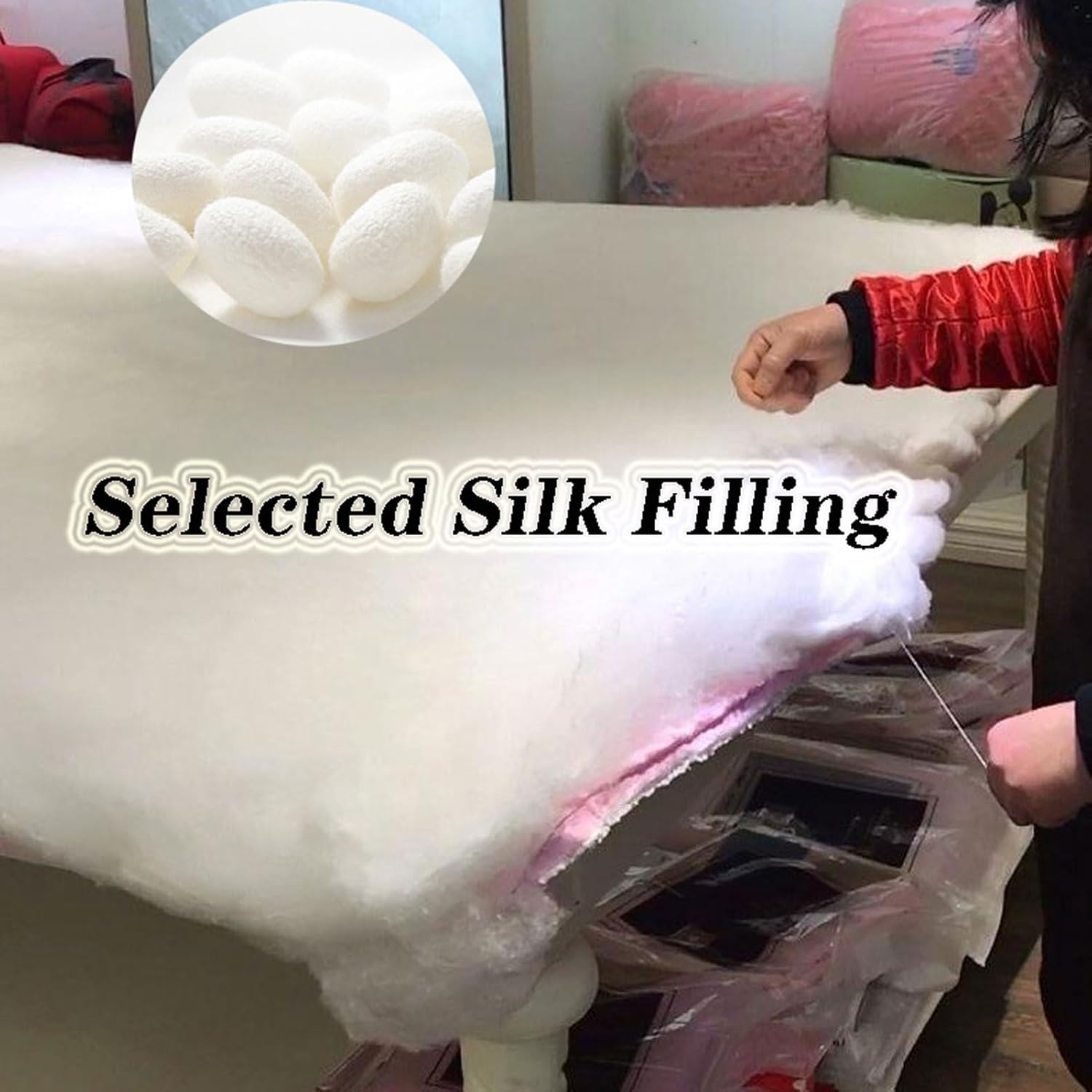 Reversible Lightweight Soft Comforter, 150x210cm, Queen Size, Down Comforter California King Size Lightweight, King Size Quilt Bedding Set, Cotton Bedding