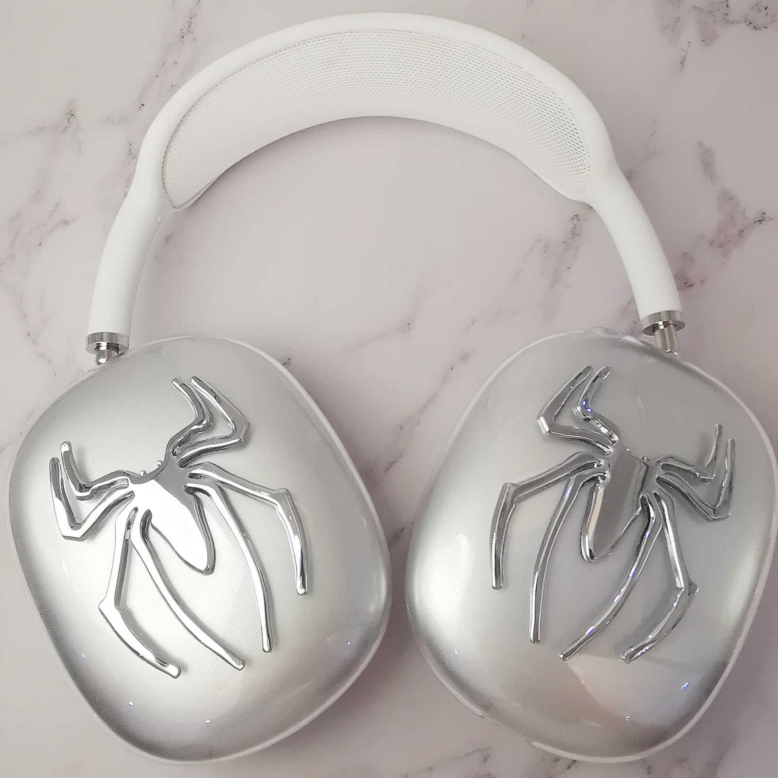 Amazon.com: MORWLAT Case Cover for AirPods Max Metal Spider, Clear