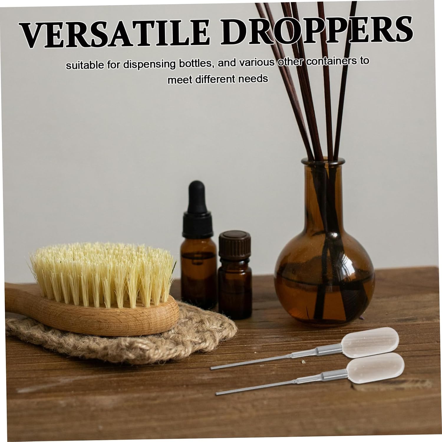 KICHOUSE 4pcs Pipettes for Essential Oils and Perfume Transfer Droppers Precise Control for Lab Liquid Dispensing for Bottles and Containers