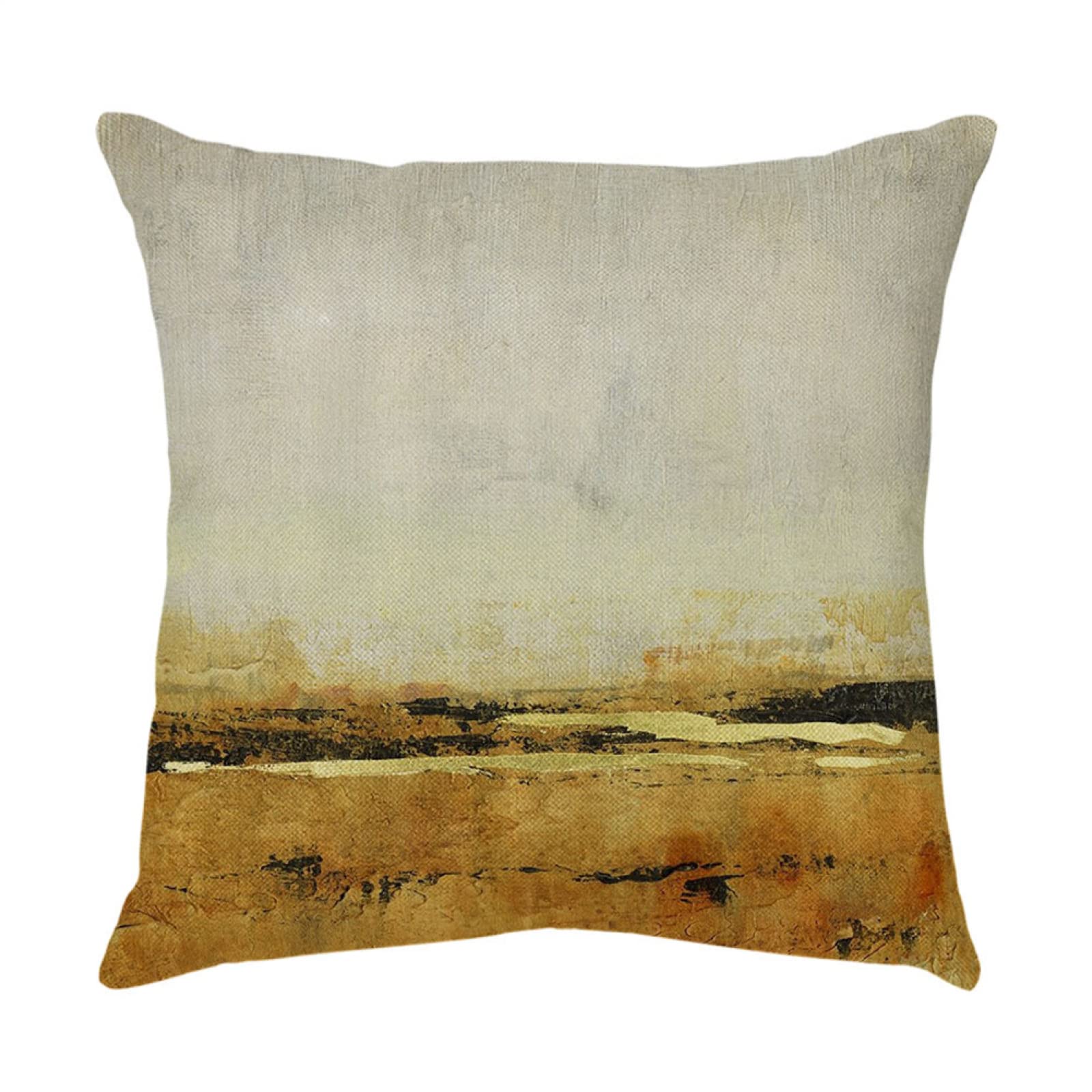 4 Piezas Funda de Almohada Dorado Abstracto Fundas de Cojín Terciopelo Sencillo y Decorativo para Sofá Camas Dormitorio Coche Lino Cojines Throw Pillow Covers 80x80cm/32x32 Inch