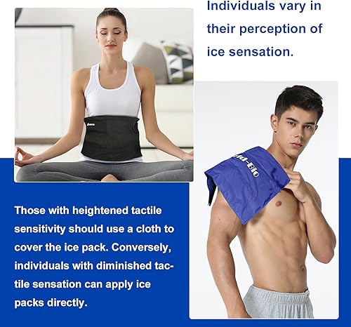 Miniatura 5 de Terapia de envoltorio de rodilla, en caliente y frío, L, Azul, 1