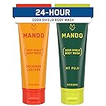 Mando Acidified Body Wash - 24 Hour Odor Control - Removes Odor Better than Soap - Formulated without SLS or Phthalates - Skin Safe - 8.5 Ounce (Pack of 2) - Bourbon Leather and Mt Fuji