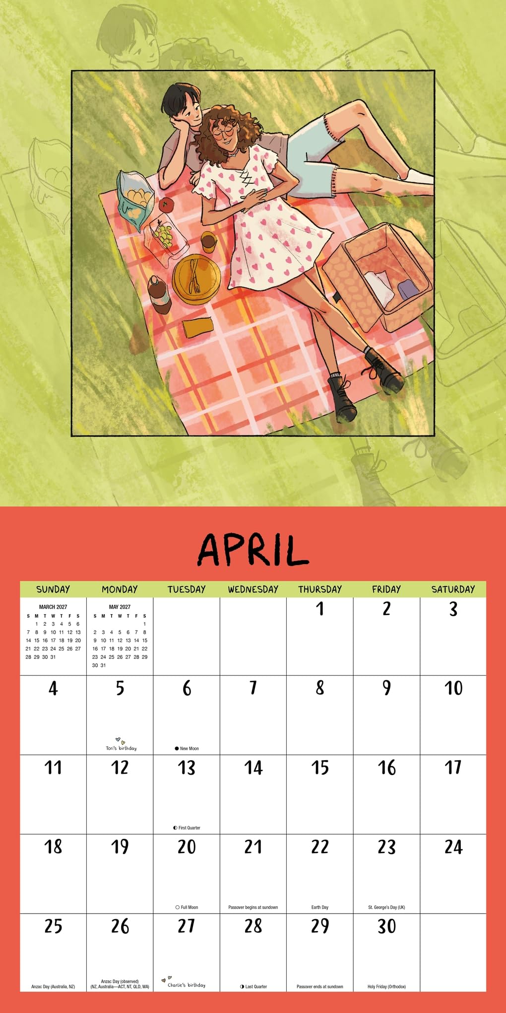 The Heartstopper 2027 Calendar: With art by Alice Oseman, and bonus poster!