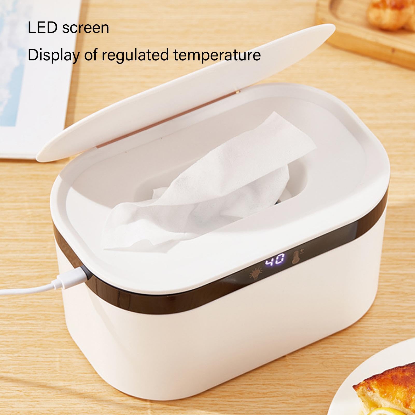 Portable Wipes Warmer | Compact Wipes Warmer | 10W Lightweight Wipes Warmer | Efficient Accessory | Soothing Wipes Warmer | Easy to Use Wipes Warmer