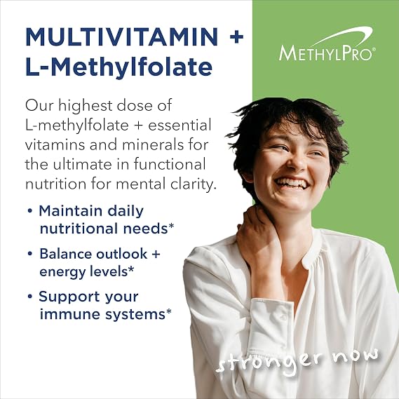 MethylPro Multivitamin with L-Methylfolate 15 mg, 30 Capsules