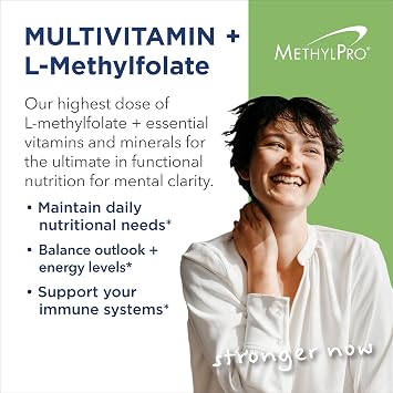 MethylPro Multivitamin with L-Methylfolate 15 mg, 30 Capsules