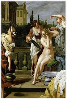 Artemisia Gentileschi,Bathsheba in The Bath,art Prints Canvas Posters Wall Art Bedroom Office Room Decor Gift Unframe 12x18inch
