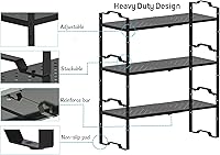 Vista 6 de Expandable Shelf for Cabinet Organizer Adjustable Stackable Spice Rack at Kitchen and Bathroom More, Counter Countertop Cupboard Organization Pantry