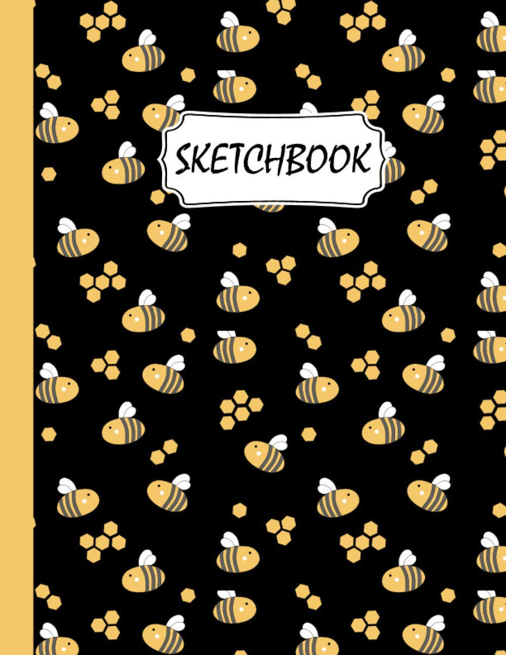 Bee Sketchbook: Bee Pattern Sketching, Sketch Drawing, Sketchbook For Men, Women, Girls, Boys And Kids
