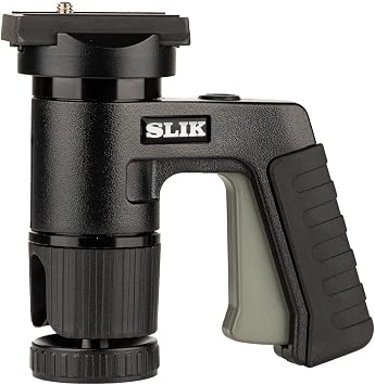 SLIK AF-1500AC Trigger Ball Head w/Arca Compatible Quick Release Camera Plate Supports 11lbs of Photography Gear 618-002 Single Hand Operation, Improved Soft Easy Grip Tension Control