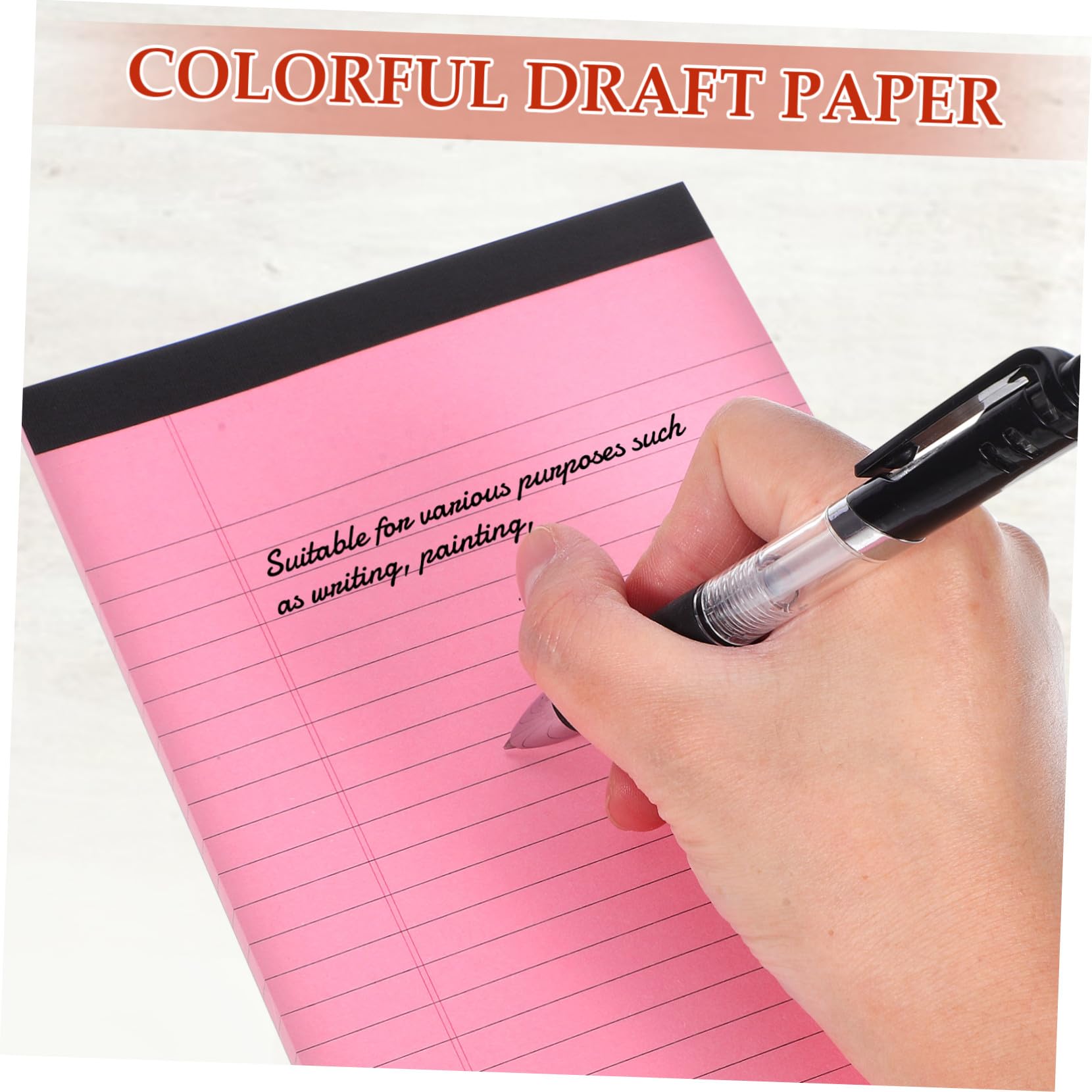 Paquet De 10 Bloc-notes Colorés Lot de Carnets Ligné pour Prise de Notes Bureau Scolaire Pages Vives Antitransfert Petit Cahier Portable Multifonction