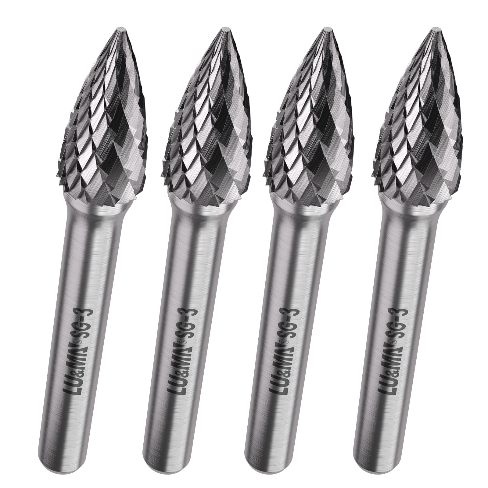 LU&MN SA-3 Tungsten Carbide Burr, 3/8" Head 1/4" Shank, 1 Pc — Amazon image 19