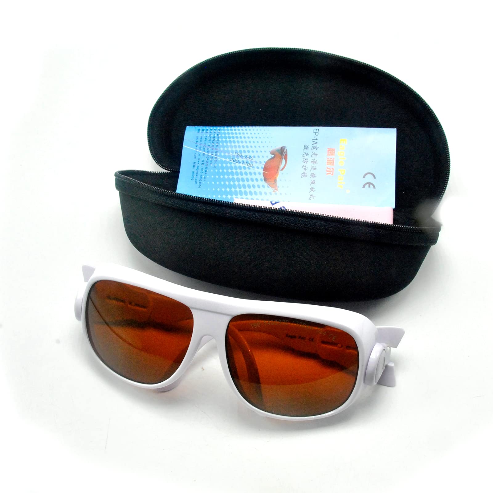 Gafas de seguridad láser de 532 nm, 980 nm, 1064 nm, gafas protectoras de 190 nm-540 nm y 900 nm-1700 nm CE YAG OD4+