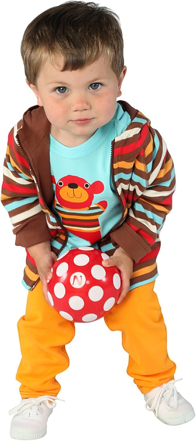 Zutano Little Boys' 5 Color Stripe Reversible Zip Hoodie