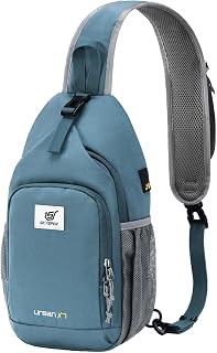 SKYSPER Sling Bag RFID Crossbody Sling Backpack Cross Body Shoulder Bag Travel Hiking Daypack for Women Men(Slateblue)