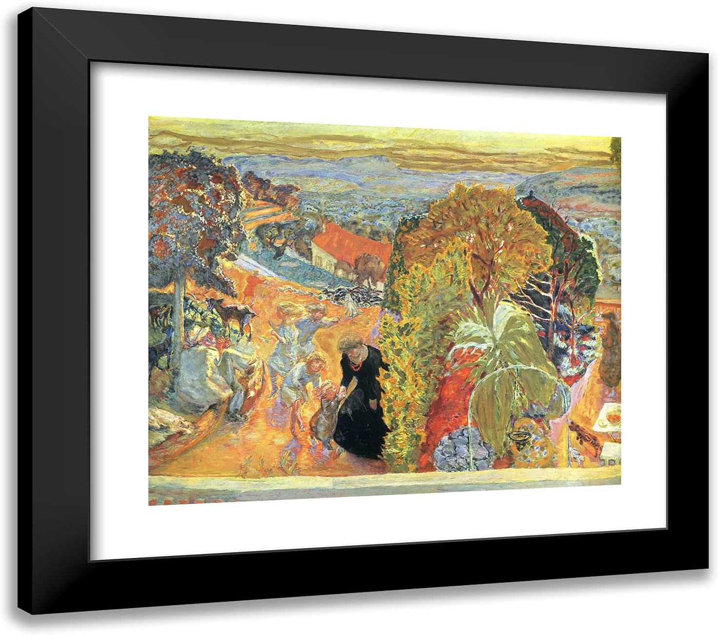 ArtDirect Bonnard, Pierre 23x20 Gold Ornate Framed Art Print with Double Matting Titled: In Summer