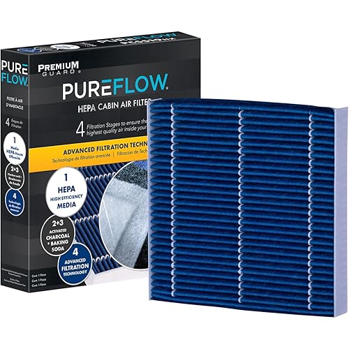 PureFlow HEPA Cabin Air Filter PC6080HX | Fits 2017-2025 Honda CR-V, 2016-2025 Civic, 2018-2025 Odyssey, 2019-2025 Acura RDX, 2023-2025 Honda Pilot, 2022-2025 Acura MDX
