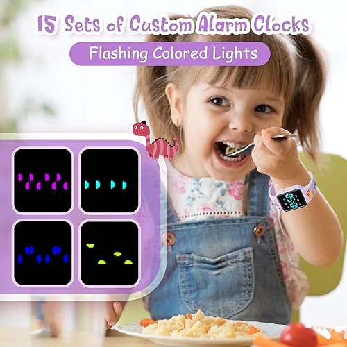 Miniatura 9 de NN BEN NEVIS Reloj de entrenamiento para ir al baño, reloj digital para niños pequeños con cuenta atrás, música, despertador, recordatorio de