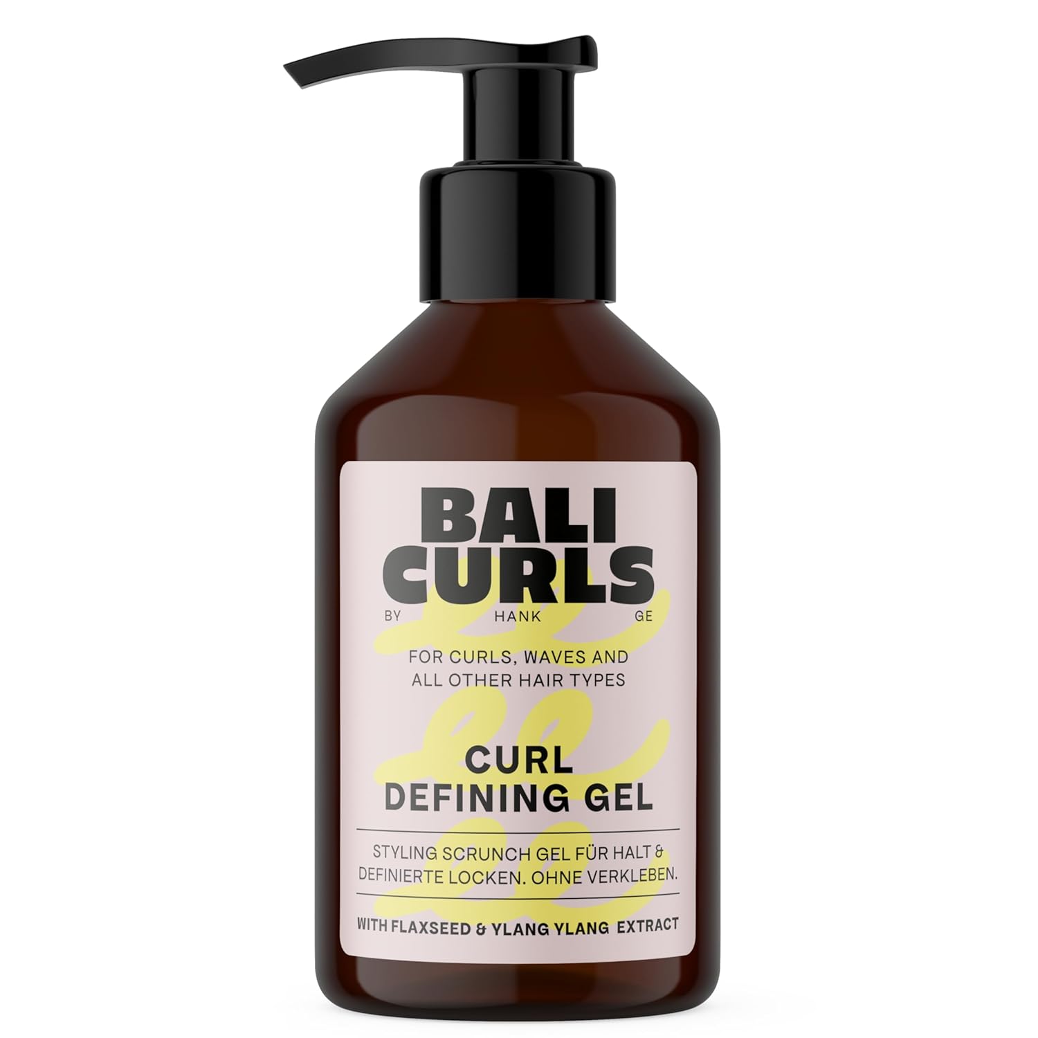 Bali Curls Curl Defining Gel - Defining Curl Gel with Linseed and Ylang Ylang Extract - Vegan Curl Gel for Smooth and Defined Curls - Curl Care for Natural Curls - 150 ml