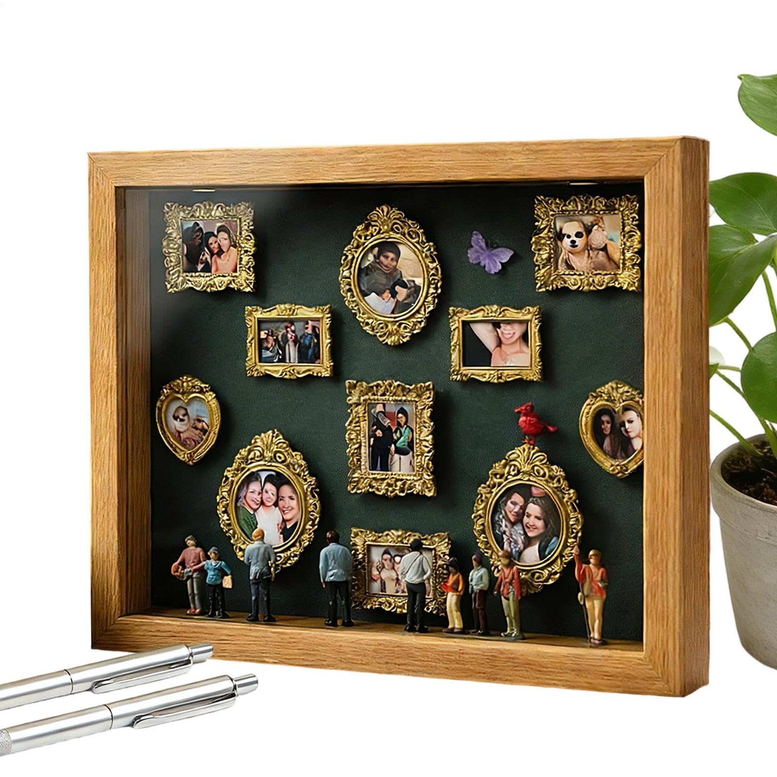 Cadre miniature de 11 pièces style musée d'art avec finitions de précision DIY