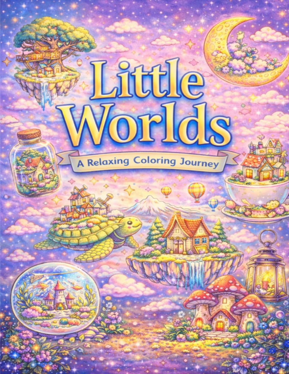 Little Worlds: A Relaxing Coloring Journey