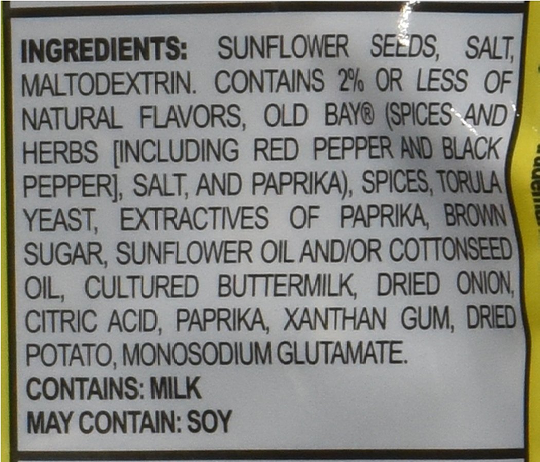 Bigs Old Bay Catch of the Day Seasoned Sunflower Seeds, 5.35 Ounce -- 12 per case