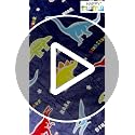 Image of Happy Hues Glow in The Dark Blanket Kids-Teens Boys & Girls Travel Lightweight Throw Blankets Soft & Fluffy for Kids (HH-Dinosaur DB)