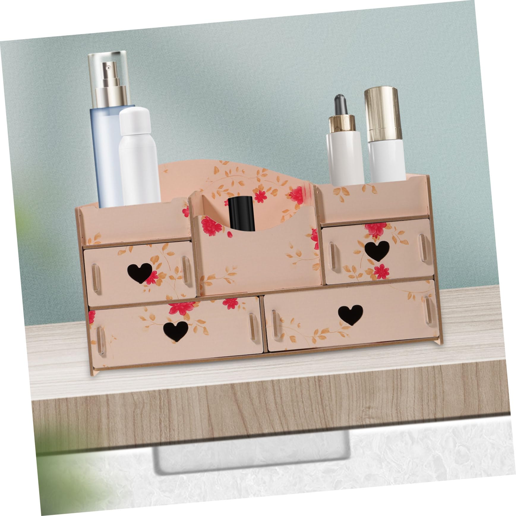 NUOBESTY Boîte De Rangement Pour Cosmétiques Organisateur De Maison Et Bureau Design Simple Et Pratique