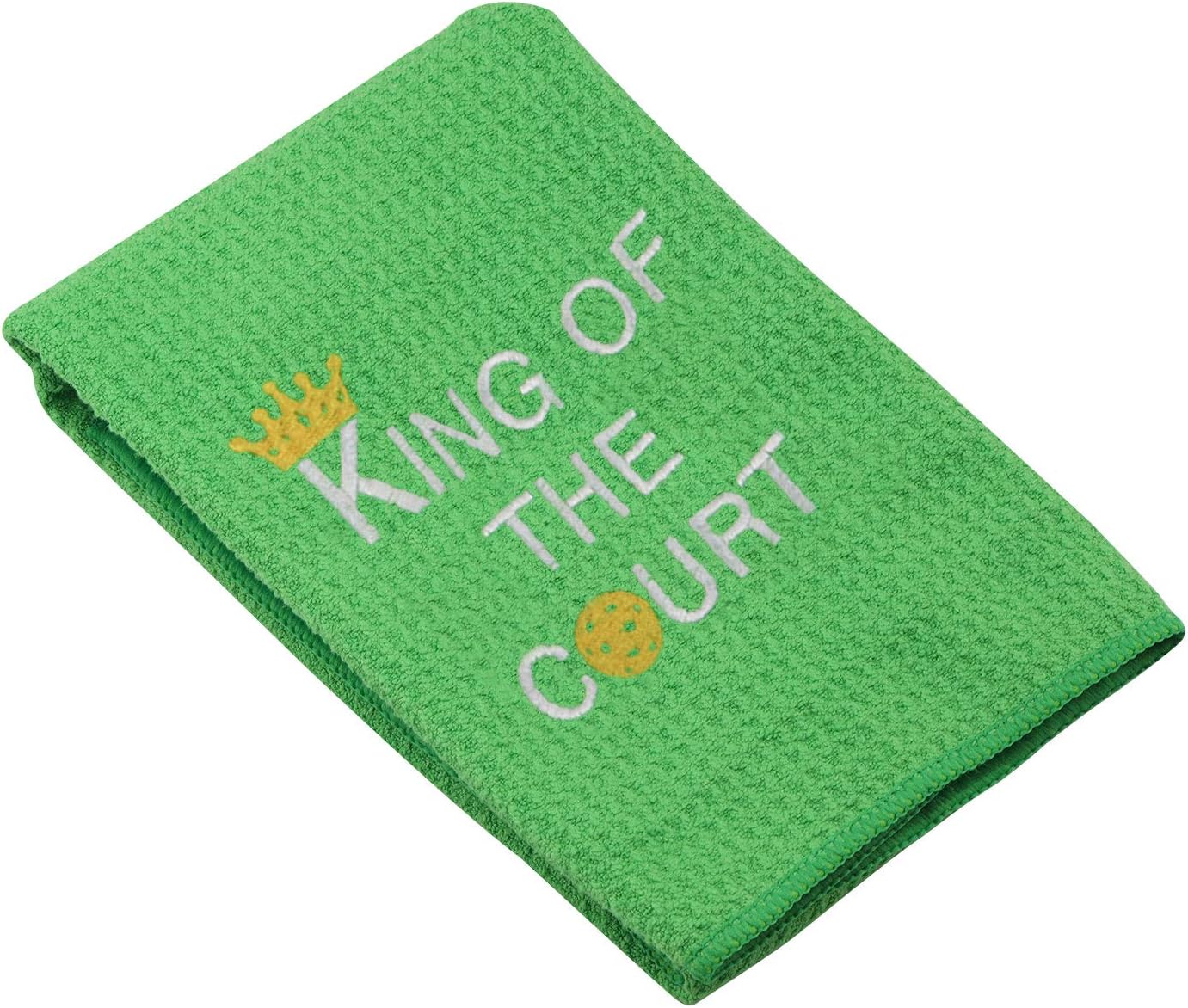 Embroidered Pickleball Towel Gift King/Queen of The Court Pickleball Towel with Clip (Pickleball Queen) : Home & Kitchen