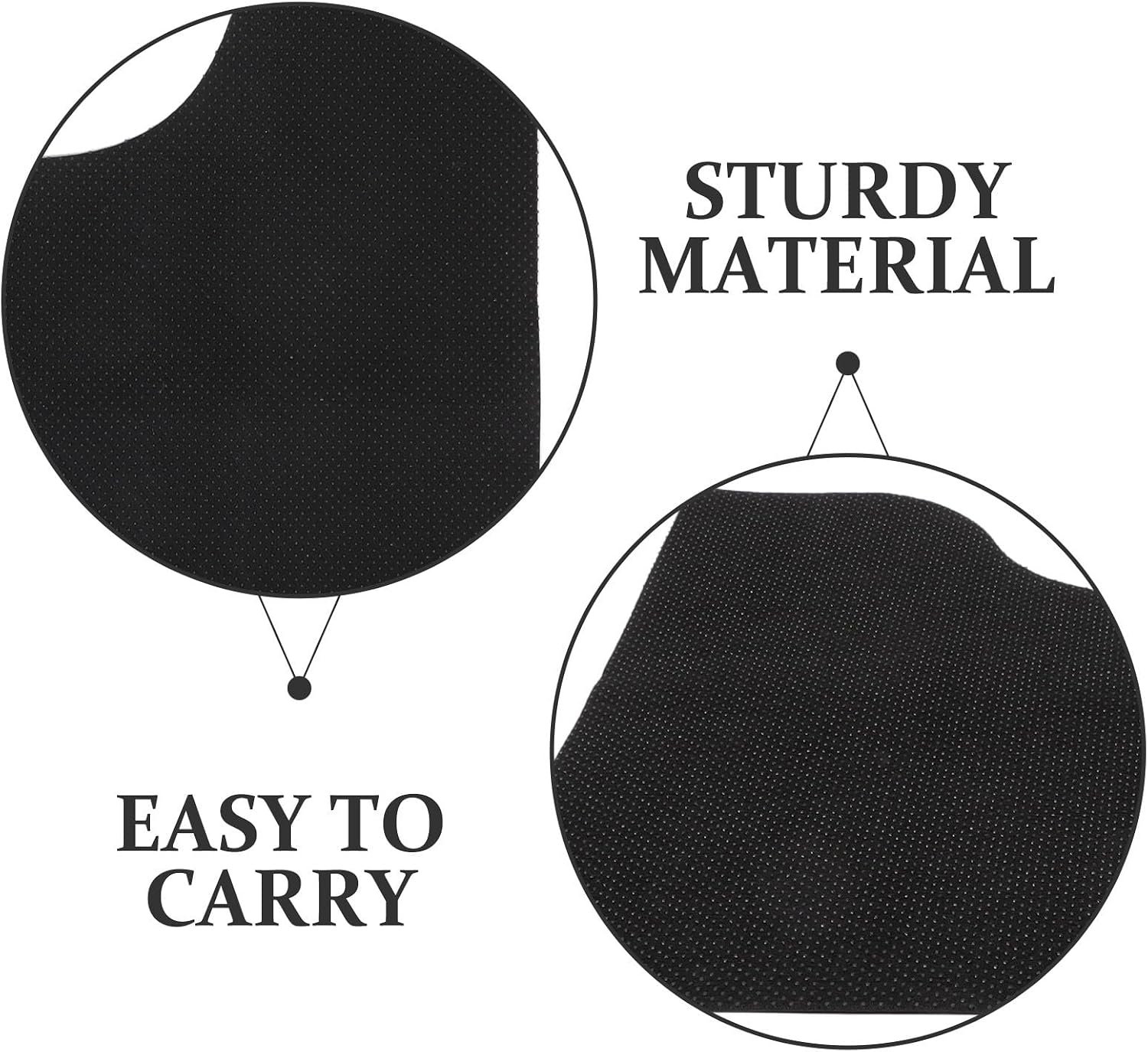 TIDTALEO 6pcs U-Shaped Toilet Training Mats for Reusable Rubber Felt Bathroom Floor Rugs Absorbent Soft Toilet Mat Set for Potty Training and Bathroom Use