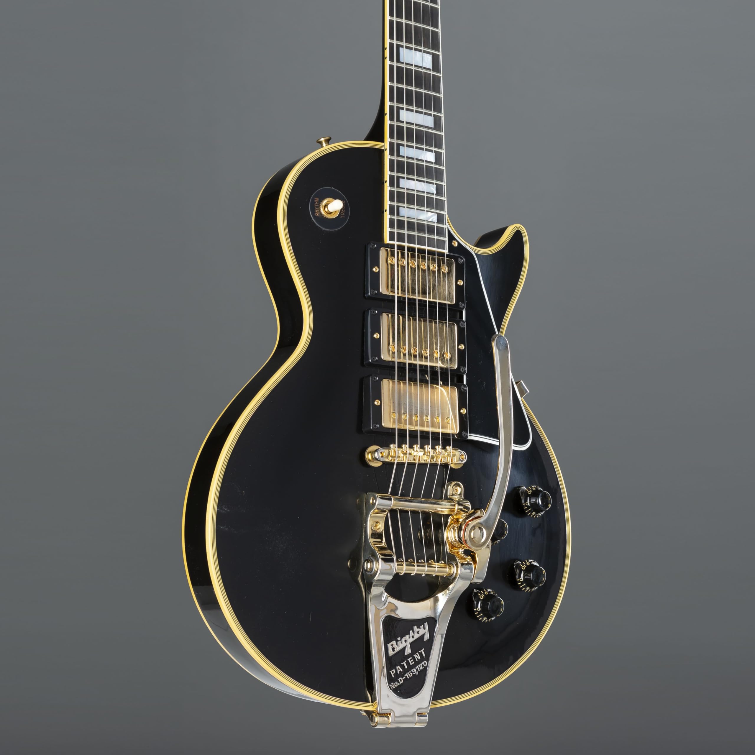 1957 LP Custom Bigsby 3PU VOS Ebony #731159 Custom Electric Guitar