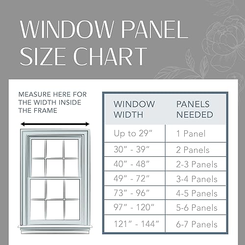 Miniatura 6 de Elrene Home Fashions 026865721874 - Panel de cortina plisada sólida para ventana, oscurecedora, ahorra energía