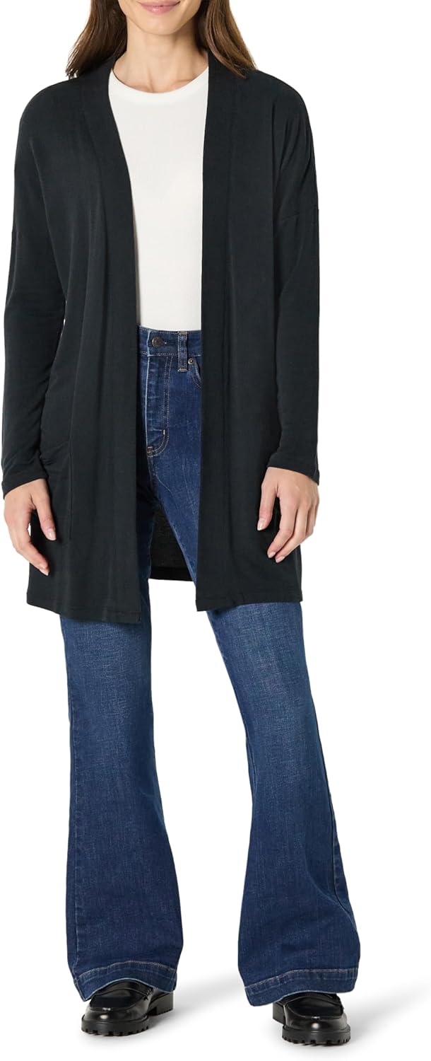 Amazon Essentials Women's Relaxed-Fit Ultra-Lightweight Open-Front Cardigan