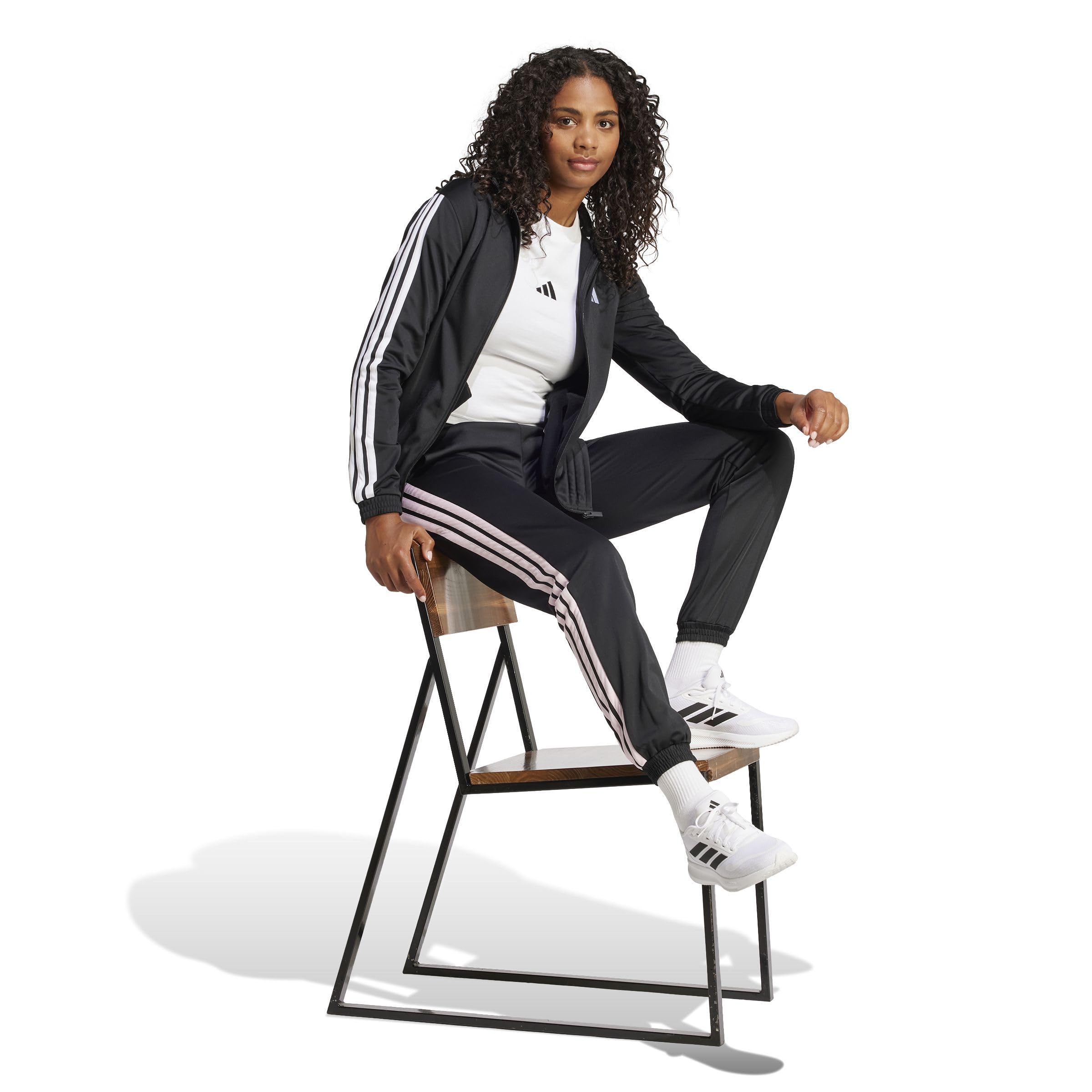 adidas Damen Golfhose Tricot 3-Stripes Trackpant